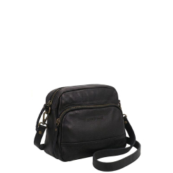 House of Sajaco Crossbodytas / Schoudertas  Dames Leer Molde Zwart