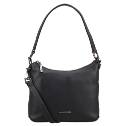 Claudio Ferrici Crossbodytas / Schoudertas  Dames Leer Soft Zwart