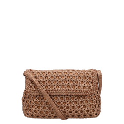 Allan K Crossbodytas / Schoudertas dames leer Caroline Hexa Wit