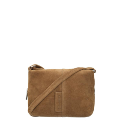 Shabbies Amsterdam Crosbodytas / Schoudertas Dames Suede Saar Bruin