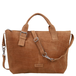 Shabbies Amsterdam Handtas / Crossbodytas Dames Suede Essie Bruin