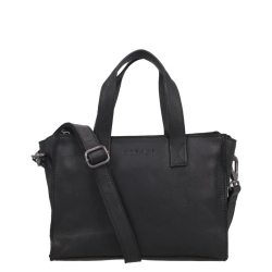 DSTRCT Crossbodytas / Schoudertas Dames Leer Preston Park Zwart