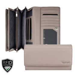 Riccardo Ferducci Portemonnee / Portefeuille Dames RFID Leer De Medici Rose