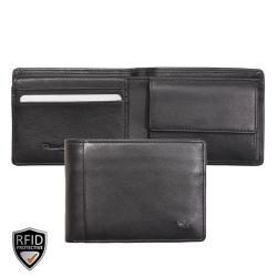 Riccardo Ferducci Portemonnee / Portefeuille Heren Billfold RIFD  Leer De Medici Zwart