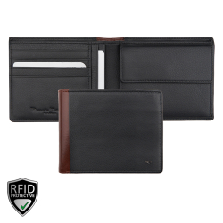 Riccardo Ferducci Portemonnee / Billfold Heren RIFD  Leer De Medici Zwart
