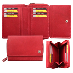 Riccardo Ferducci Portemonnee / Portefeuille Dames RFID Leer Varese Cognac