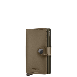 Secrid Pasjeshouder / Kaarthouder Uitschuifbaar RFID Leer voor pasjes en briefgeld Miniwallet Matte Wit