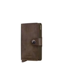 Secrid Pasjeshouder / Kaarthouder Uitschuifbaar RFID Leer voor pasjes en briefgeld Miniwallet Vintage 