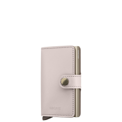 Secrid Pasjeshouder / Kaarthouder Uitschuifbaar RFID Leer voor pasjes en briefgeld Miniwallet Original Taupe