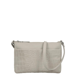 Burkely Crossbodytas / Schoudertas Dames Leer Cool Colbie Zilver