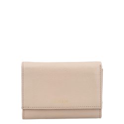 Loulou Essentiels Portemonnee / Portefeuille met rits Dames Leer Petite Fleur Rose