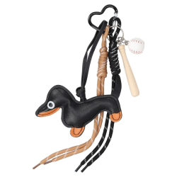 Flora & Co Bag Charm / Sleutelhanger Cute Keychain Zwart