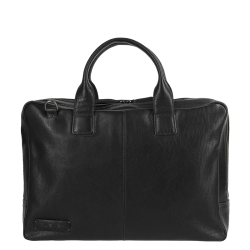Plevier Laptoptas / Aktetas / Werktas 15.6 inch Leer Zwart Zwart
