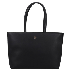 Tommy Hilfiger Schoudertas / Shopper Dames TH Logotape Zwart