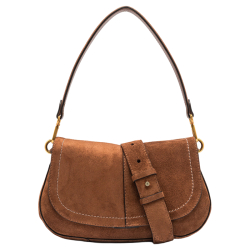 Gianni Chiarini Crossbodytas / Schoudertas Dames Suede Helena Round Bruin