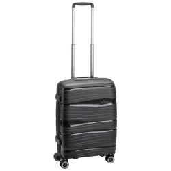 North Pioneer Handbagage Koffer / Trolley 55x35x22-26 OSL Zwart