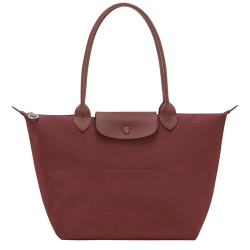 Longchamp Schoudertas / Shopper Dames Le Pliage One Cognac