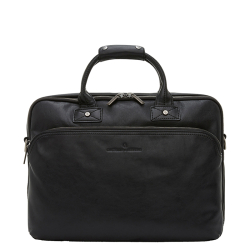 Castelijn en Beerens Laptoptas / Aktetas / Werktas 15.6 Inch Leer Firenze Zwart