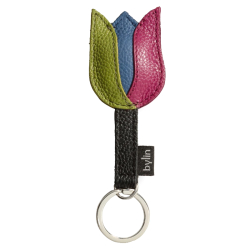 By lin Sleutelhanger Dames Leer Tulip Brons