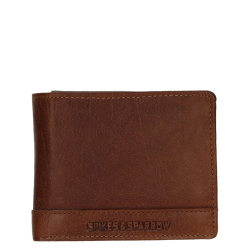Spikes & Sparrow Portemonnee / Billfold Heren RFID Bescherming Leer Maine Bruin
