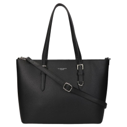 Flora & Co Grote Schoudertas / Handtas  Dames Saffiano Nora Zwart