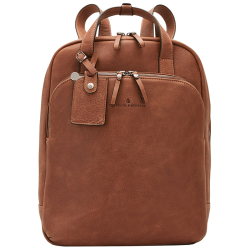 Castelijn en Beerens Laptoprugzak / Rugtas / Laptoptas 15.6 Inch Leer Carisma Bruin