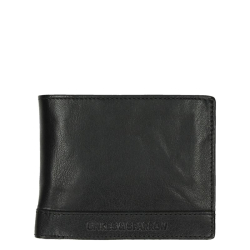 Spikes & Sparrow Portemonnee / Billfold Heren RFID Bescherming Leer Maine Zwart