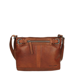 Spikes & Sparrow Crossbodytas / Schoudertas Dames Leer Arkansas Bruin