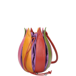 By lin Schoudertas / Handtas Dames Leer (Medium) Tulip Classic Brons