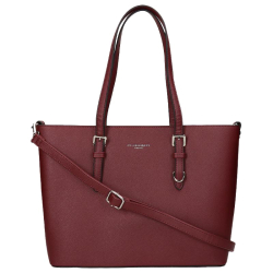 Flora & Co Grote Schoudertas / Tas Dames Saffiano Nora Cognac