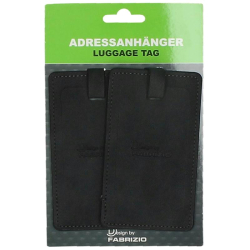 Worldpack Bagagelabel / Kofferlabel 2 Stuks Zwart