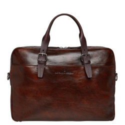Castelijn en Beerens Laptoptas / Aktetas / Werktas 15.6 Inch Leer Rien Bruin