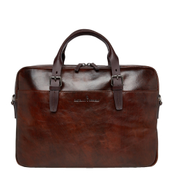 Castelijn en Beerens Laptoptas / Aktetas / Werktas 15.6 Inch Leer Rien Bruin