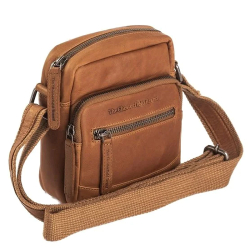 The Chesterfield Brand Schoudertas / Crossbodytas Heren Leer Waxed Pull Up Bruin