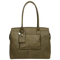 Castelijn en Beerens Laptoptas / Werktas / Schoudertas Dames 15  Inch Leer Carisma Rood