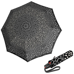 Knirps Paraplu / Stormparaplu Opvouwbaar Automatisch Open T 200 (Medium) Duomatic Zwart