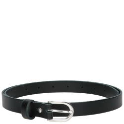 DSTRCT Dames Riem Leer 2 cm Hoog 95 cm Lang Zwart
