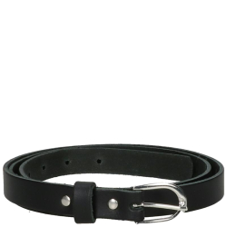 DSTRCT Dames Riem Leer 2 cm Hoog 105 cm Lang Zwart