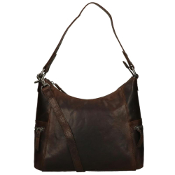 Spikes & Sparrow Schoudertas Dames Leer Bronco 