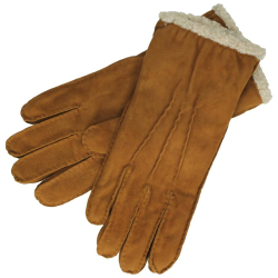 Petit Bois Handschoenen Dames Gevoerd Suède Maat S Geitensuède Bruin