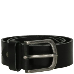 DSTRCT Heren Riem Leer 4 cm Hoog 95 cm Lang Jeans Zwart