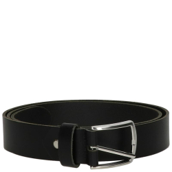 DSTRCT Heren Riem Leer 4 cm Breed 115 cm Lang Zwart