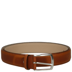 DSTRCT Heren Riem Leer 3 cm Breed 115 cm lang Bruin