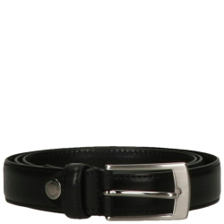 Bymee Heren Riem Leer 3.5 cm Breed 110 cm lang Tamponato Zwart