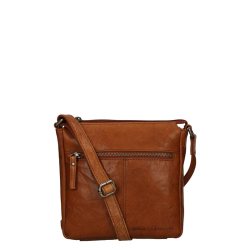 Spikes & Sparrow Crossbodytas / Schoudertas  Dames Leer Duster Bruin