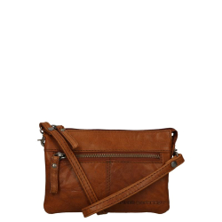 Spikes & Sparrow Crossbodytas / Schoudertas Dames Leer Gunner Bruin