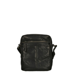 Spikes & Sparrow Schoudertas / Crossbodytas  Heren Leer Latigo Zwart