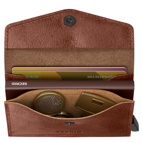 Secrid Envelope Wallet Vintage Bruin