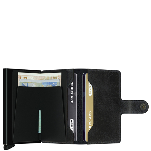 Secrid Miniwallet Vintage Zwart