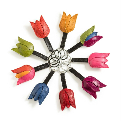 By lin Tulip Key ring Groen